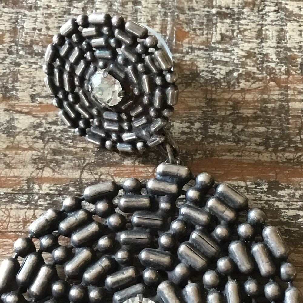 Dannijo Round Statement Earrings Missing Back - image 6